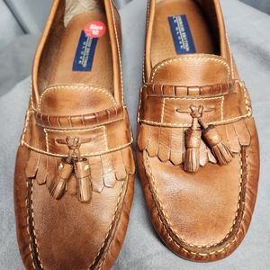 Giorgio Brutini Men's Shoes 12 M tasselLoafer Sip on Brown natural Leather